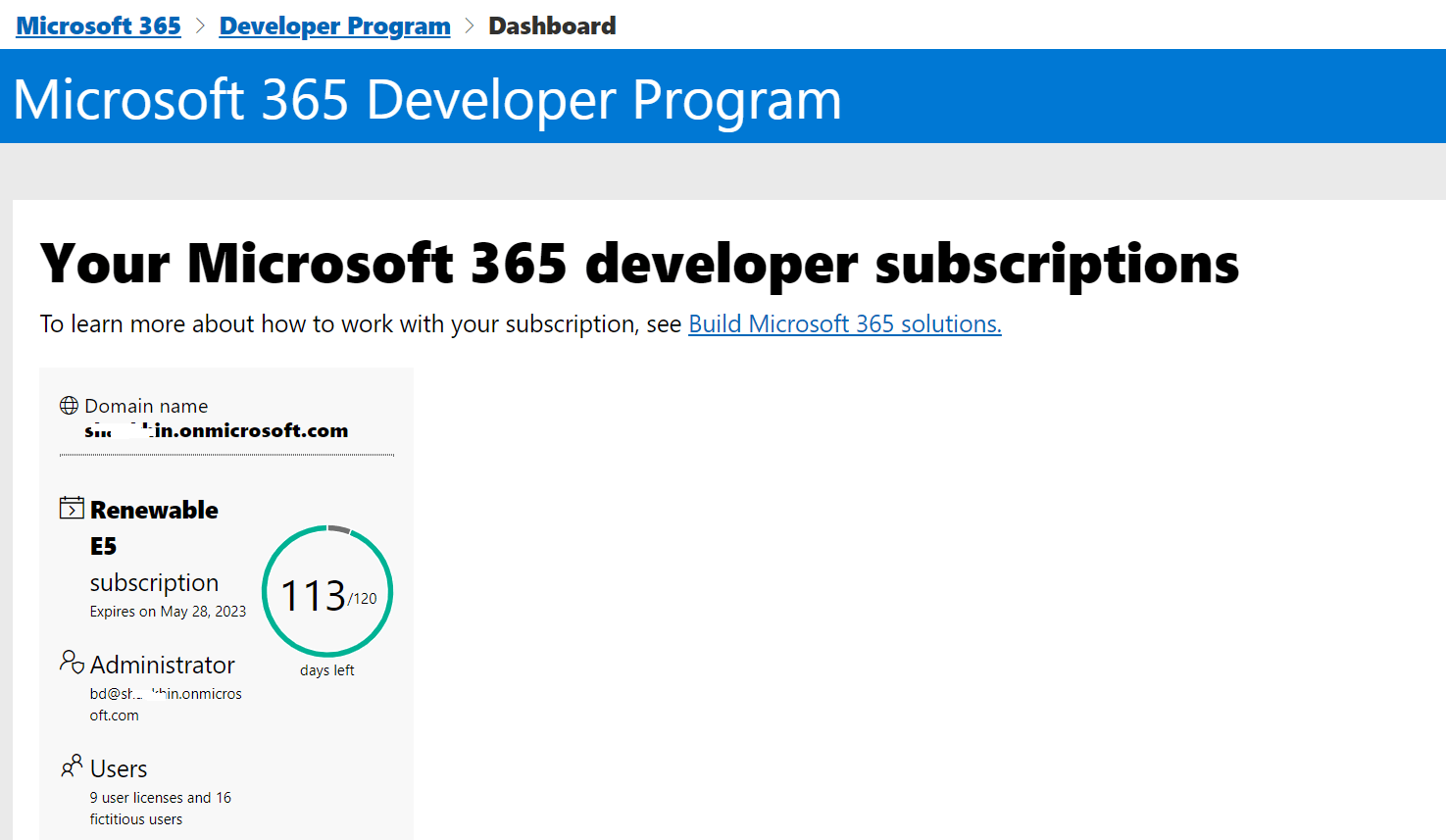 Microsoft 365 Developer Programme - Microsoft Community