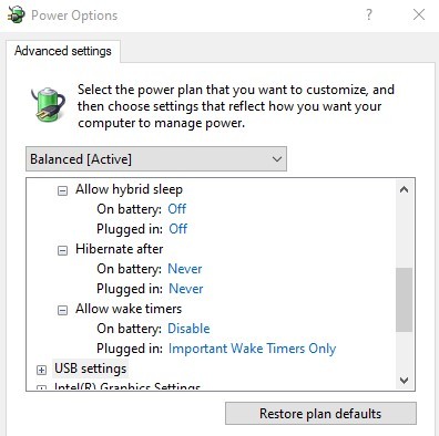 Closing the lid of my laptop results in computer shutting down