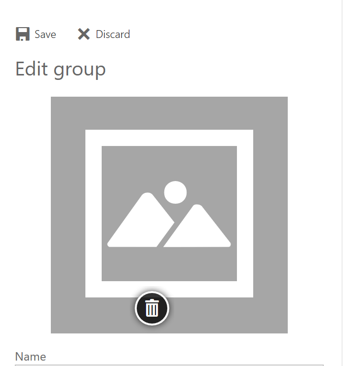 Ms Planner Icon Edit Group Setting Only Displays Delete Icon