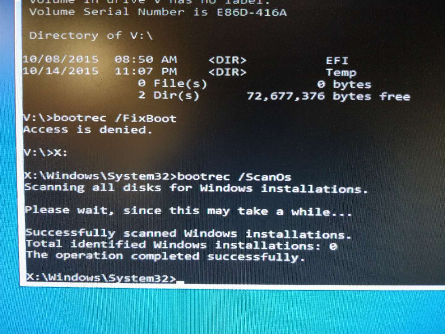 SOLVED Windows 10 Cannot Boot. No Windows Installations Found ...