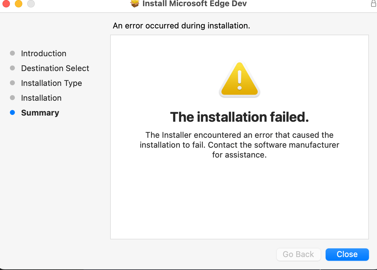 Unable to install edge browser on m1 mac microsoft community
