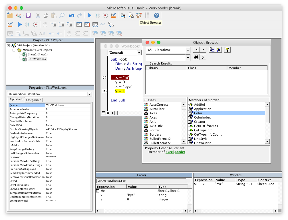 Apresentando a interface IDE do Visual Basic no Office para Mac - Microsoft  Community