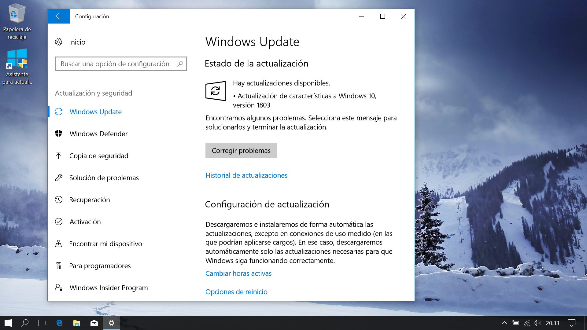 Windows 10 → Actualización Versión 1803 Error 0xc1900208 Microsoft Community 1414