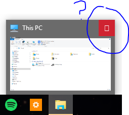 Red X For Closing Windows Replaced With White Square Symbol