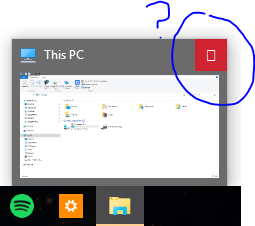 windows cancel button