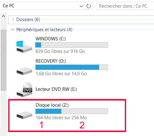 C'est quoi le disque local