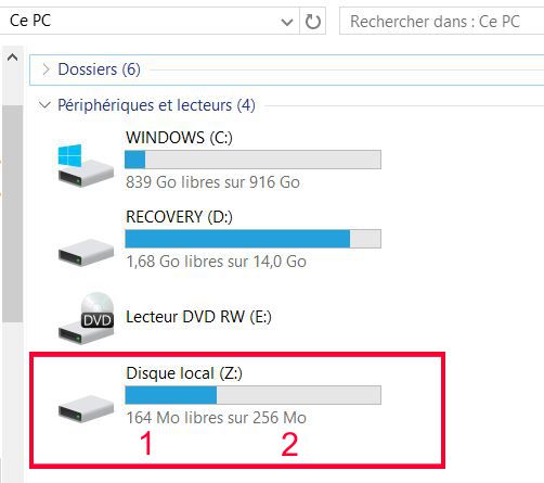 Resolu Disque Local Z Microsoft Community