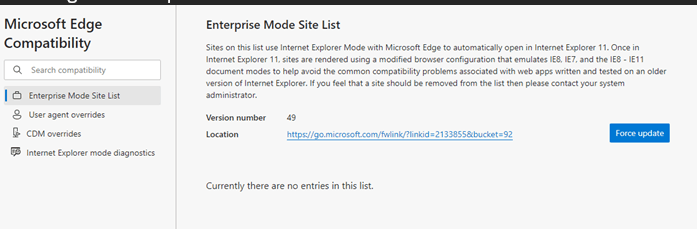 Edge Chromium IE Compatibility Site List Not Working Unless I Press ...