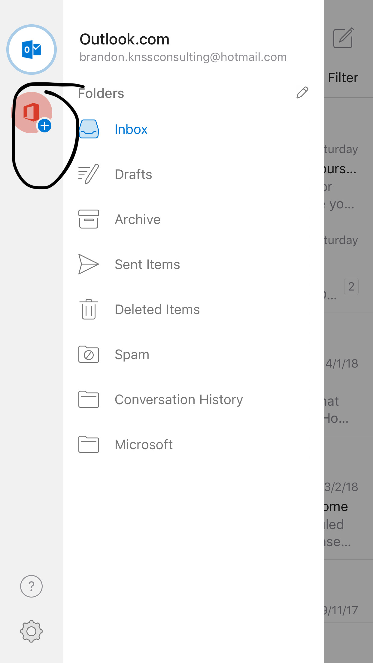 Remove or delete an email account from Outlook app on ios ...