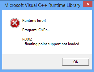 Visual c runtime Library Generals World Builder. Error code r