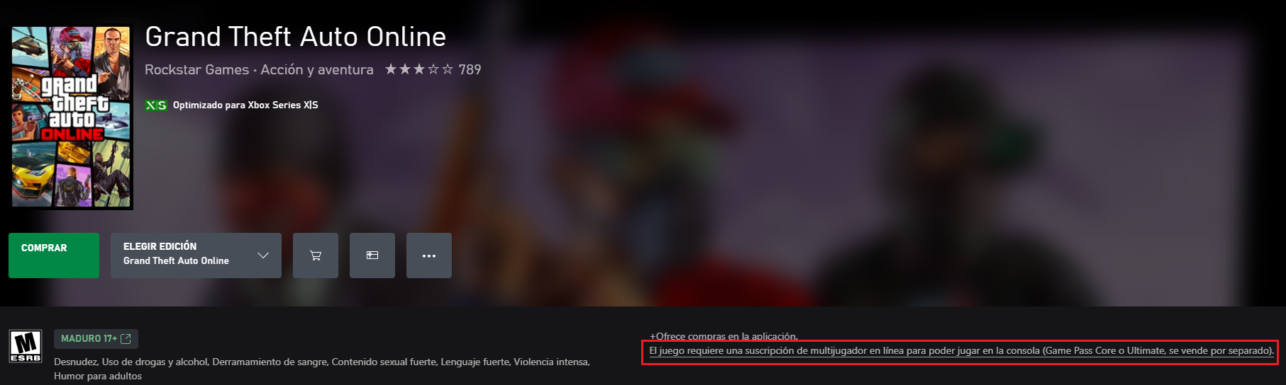 Compré el GTA V junto el online pero me pide tener game pasas, es -  Microsoft Community