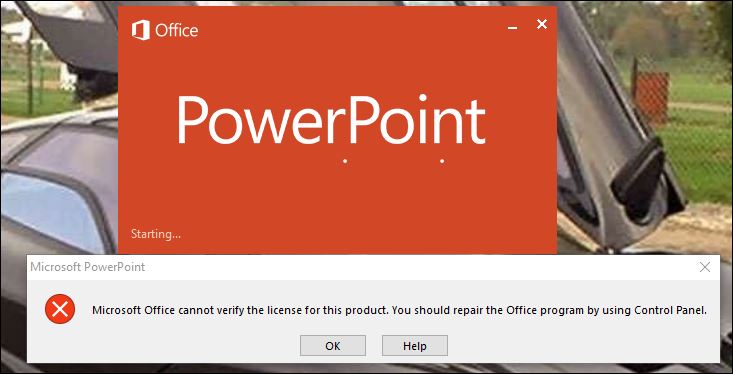 MS POWERPOINT PRODUCT LICENCE PROBLEM - Microsoft Community