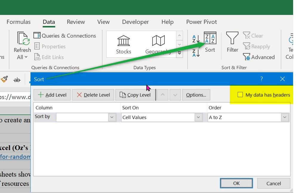 Excel sorting issue Microsoft Community