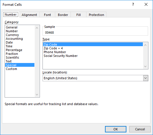 Zip Codes Not Formatting Properly - Microsoft Community