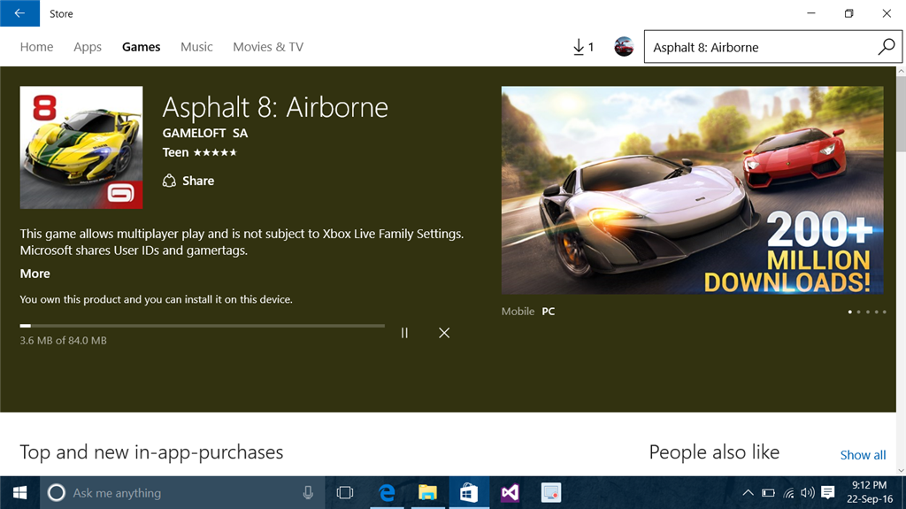 Download Asphalt 8: Airborne for Windows 10 for Windows 