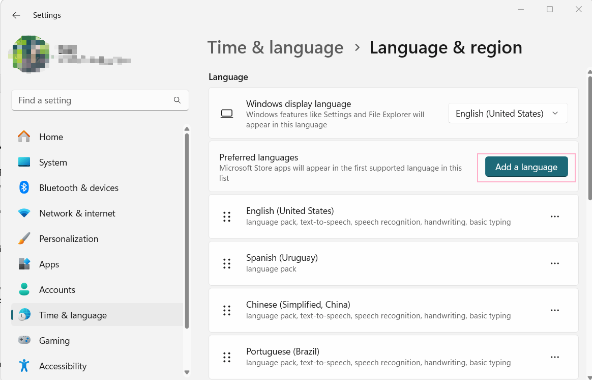 How can i add persian language to keyboard layout in language list