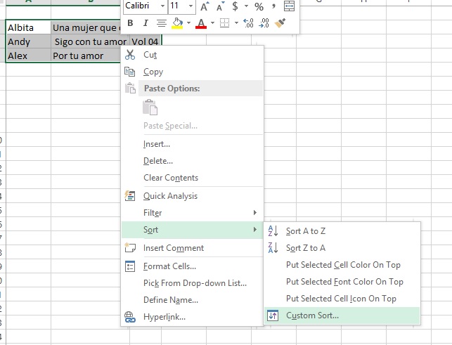 Sorting table by column in Excel 2016 - Microsoft Community