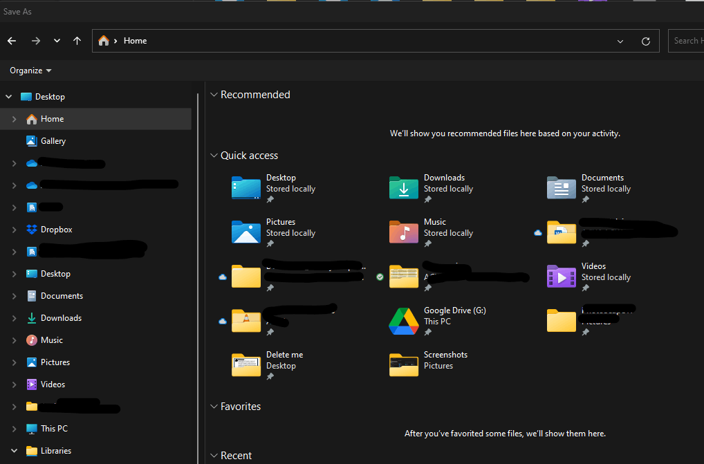 Window 11 - quick access menu disappeared, no pinned files/folder - Microsoft Community