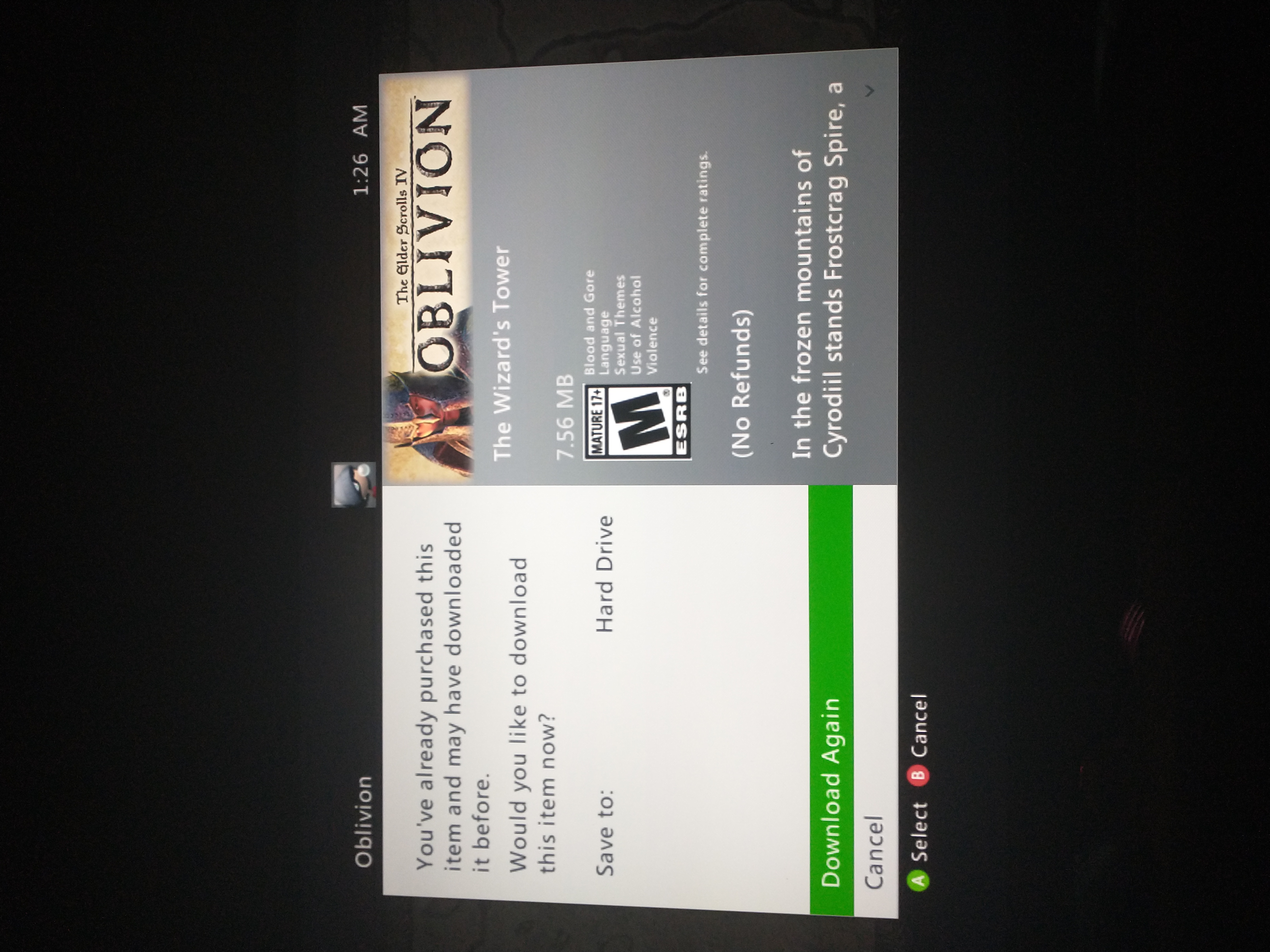 oblivion xbox store