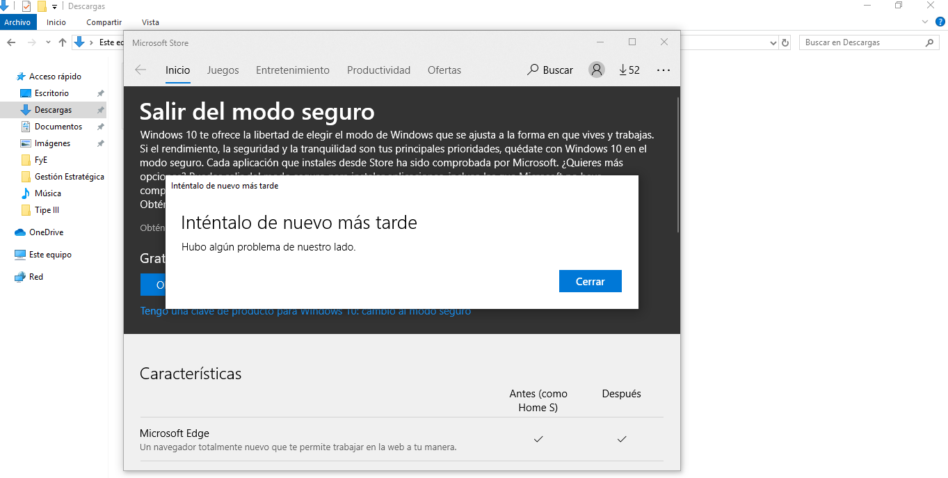 Error Al Salir Del Modo S ≈ Windows 10 Microsoft Community 2296