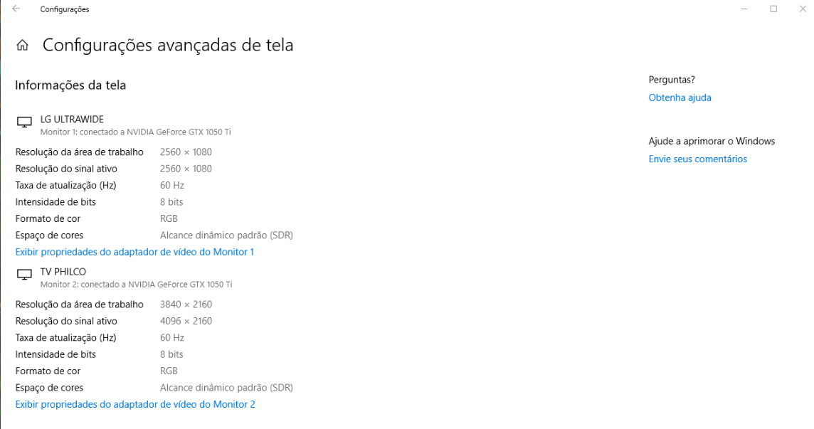 Problema Com Projecao De Tela Tv Sem Sinal Microsoft Community