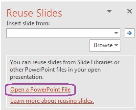 Powerpoint Reuse Slides - Cannot Browse - Microsoft Community