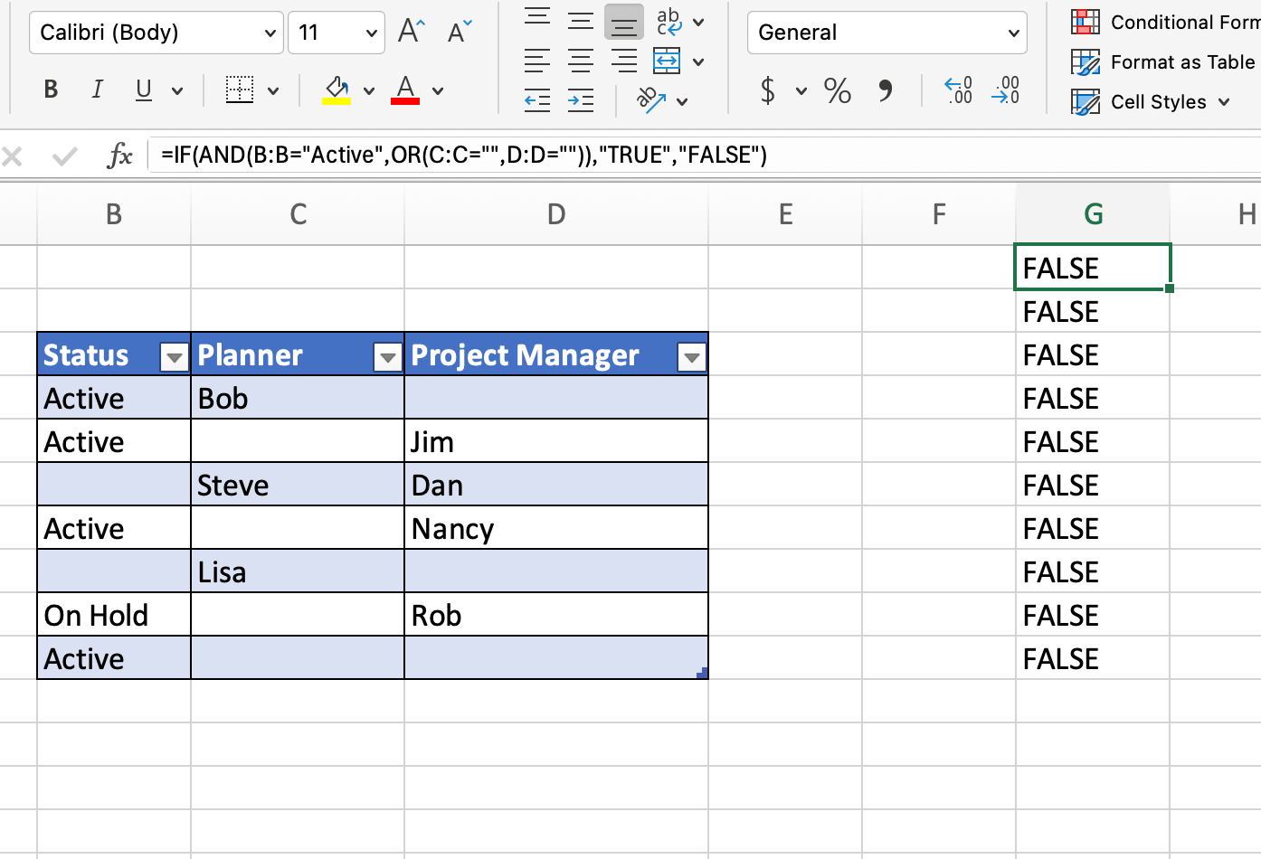 How do i use an if and or formula based on specific text criteria and