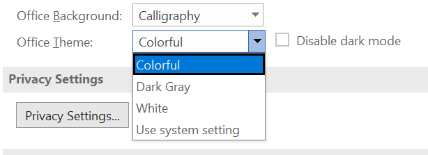 No dark mode option available in word? What's going on - Microsoft ...