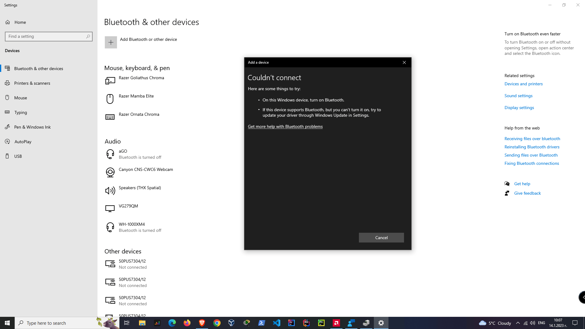 Bluetooth Not Working After Windows 10 OS Update - Microsoft Community