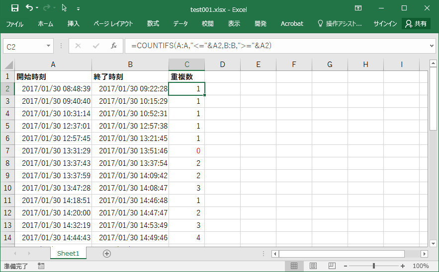 Excelで重複する時間をカウントしようとすると あり得ない結果が出る マイクロソフト コミュニティ
