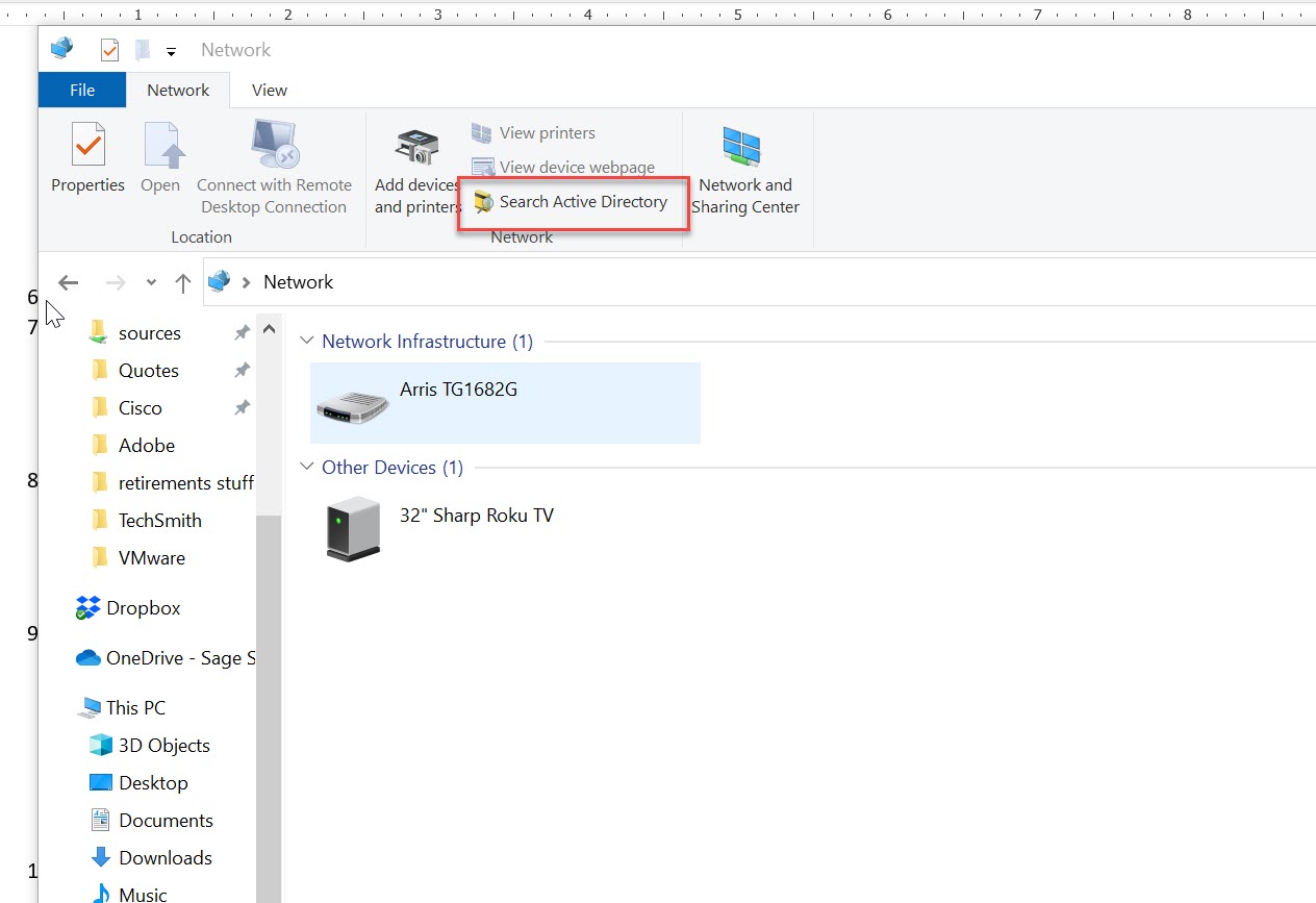 search-active-directory-greyed-out-in-file-explorer-microsoft-community