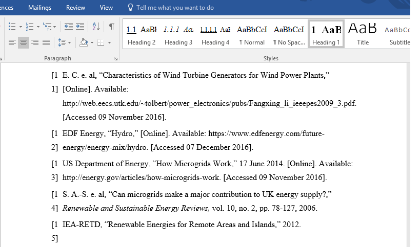 How to make clearance a reference list