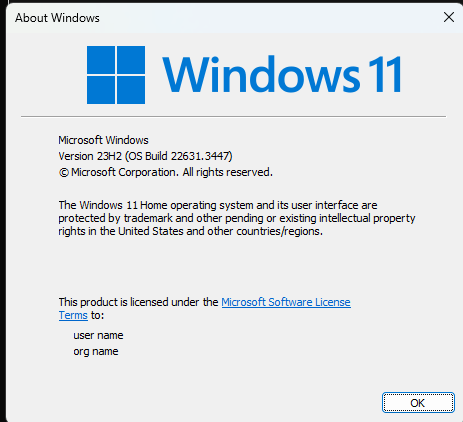 Unable to install Windows 11 Update Version 23H2 (KB5036980 