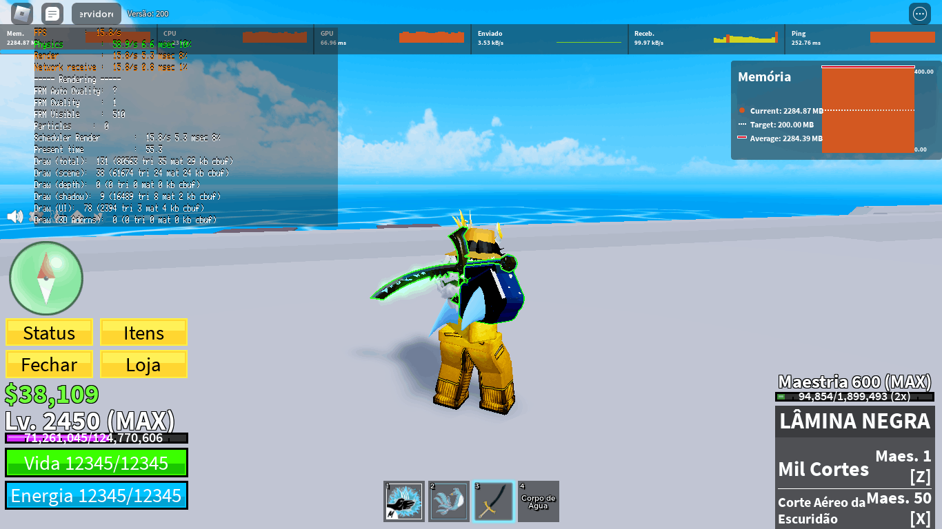 ROBLOX FICOU ONLINE.. 