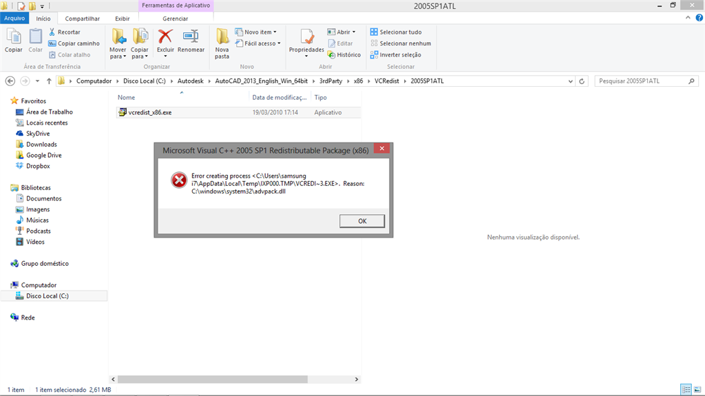 visual c++ 2005 redistributable vcredist.msi