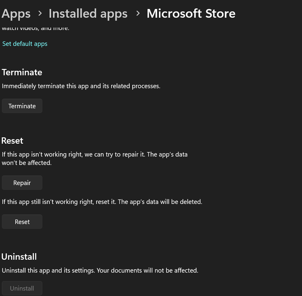 Unable To Open Microsoft Store Apps - Microsoft Community