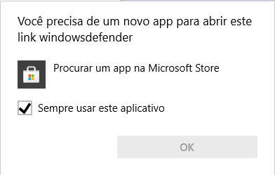 Você precisa de um novo app para abrir este link ms-xbl