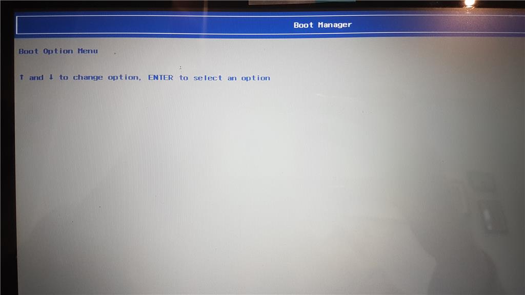 Boot manager при загрузке ноутбука что делать