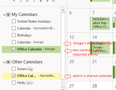 How to import events into a shared mailbox calendar Microsoft Community
