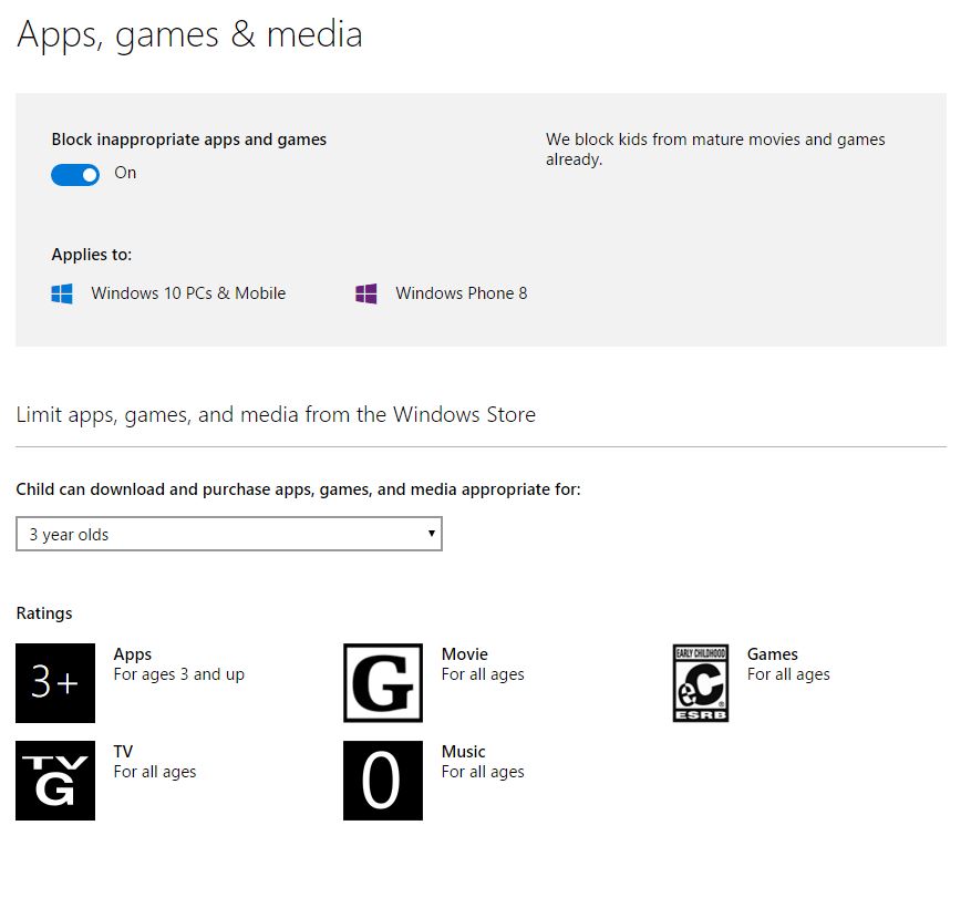 Windows Phone 8 1 Family Settings Microsoft Community