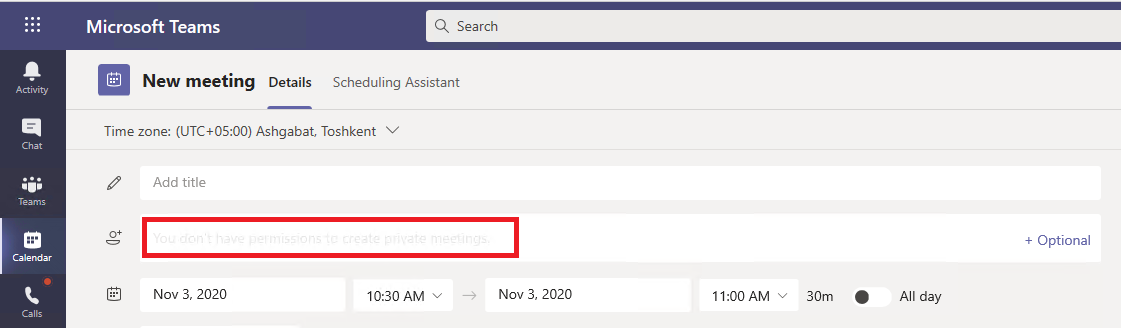 Unable To Schedule Meetings - Microsoft Community