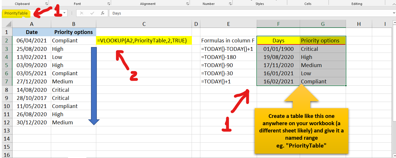 Excel Date Range Formula Microsoft Community