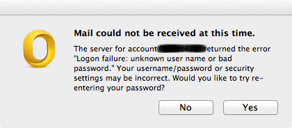 How To Fix Unknown Username Or Bad Password On Outlook For Mac
