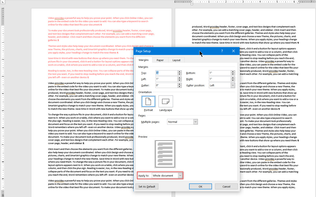 Word 2016 How to Set Different Margins After Page 1 - Microsoft Community