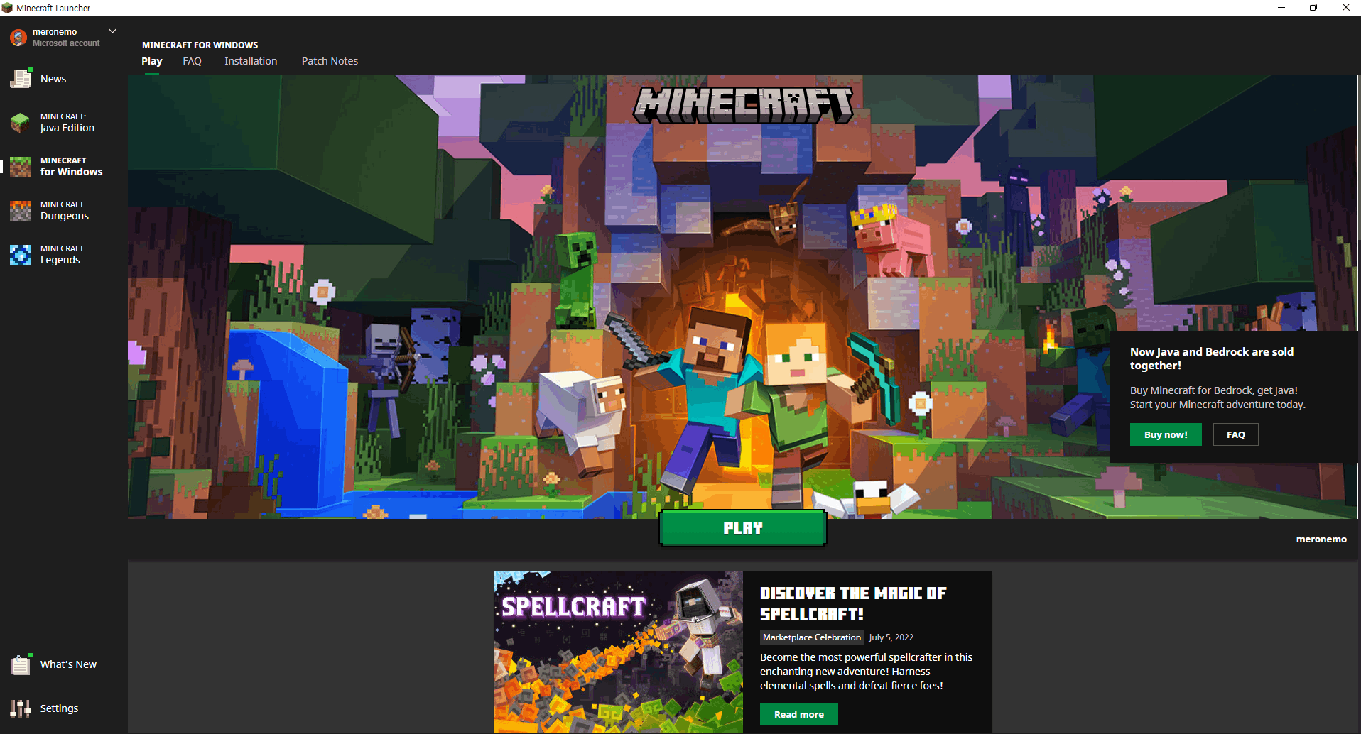 Cannot play Minecraft Java Edition though having Minecraft Windows