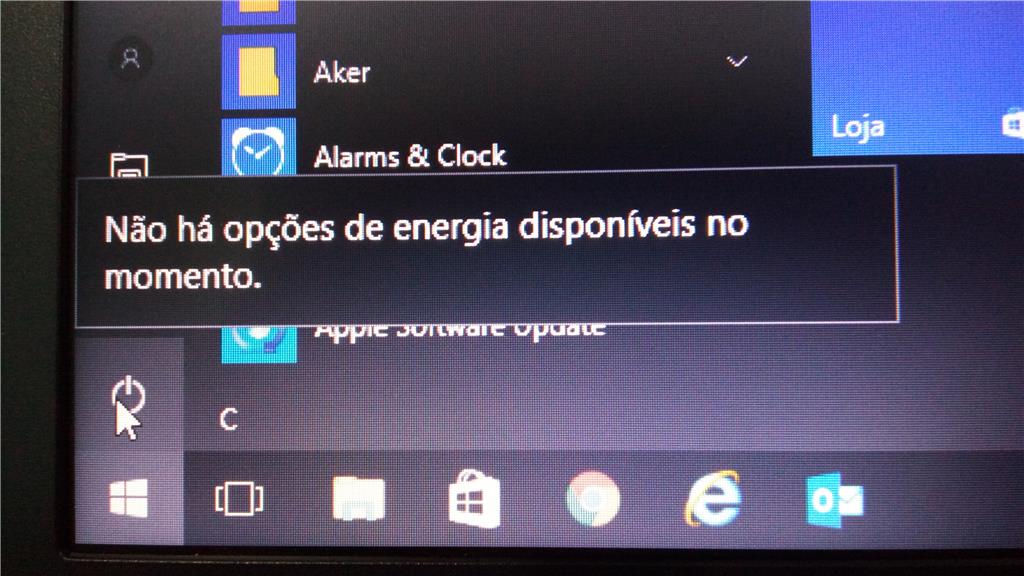 Erro No Botão Iniciar Opção Desligarreiniciar Microsoft Community 0204