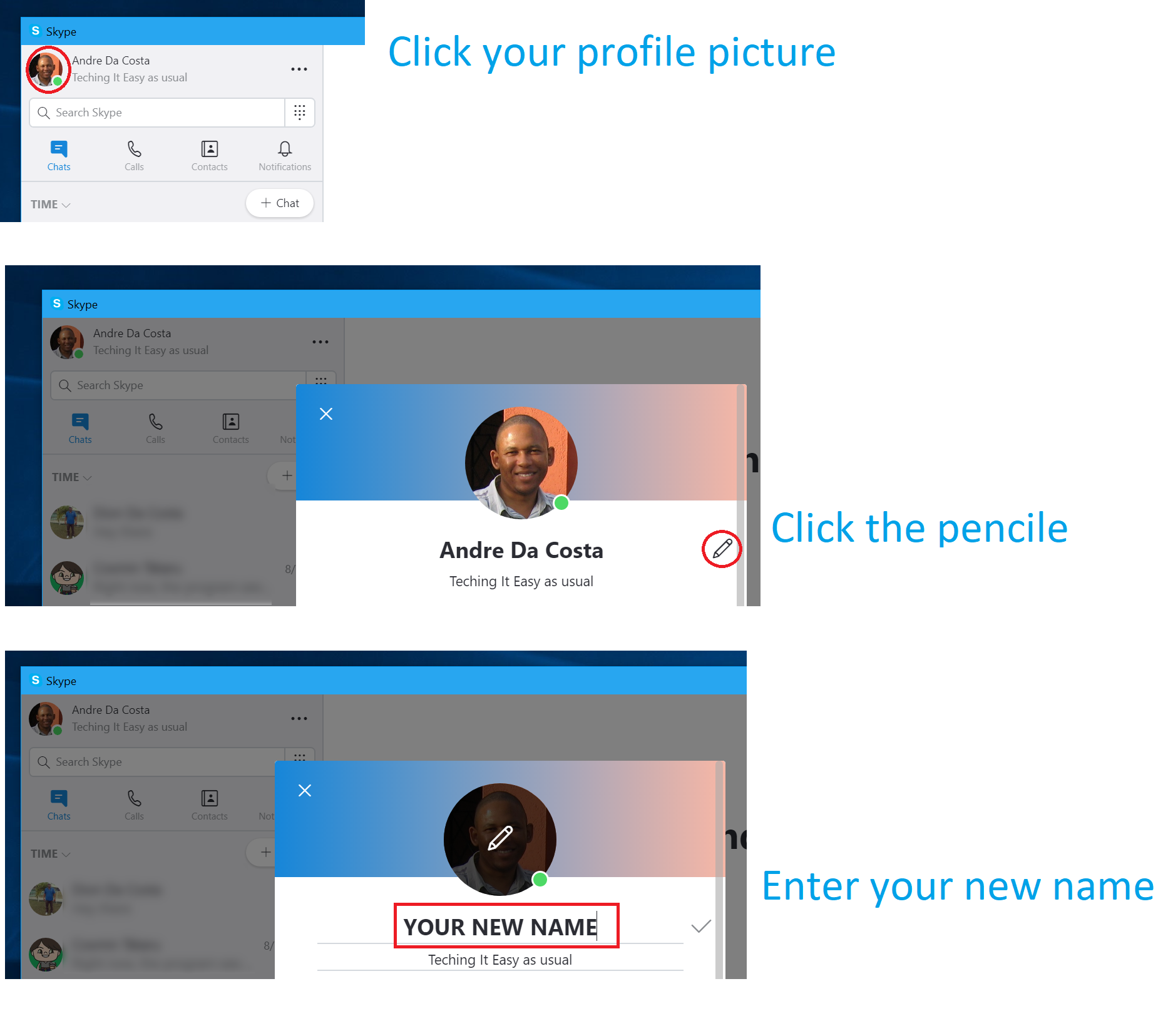 Change skype name - Microsoft Community