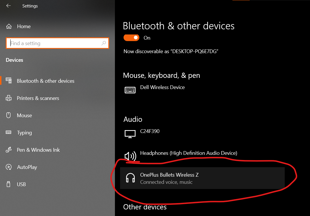 Windows 10 bluetooth earphones not online working