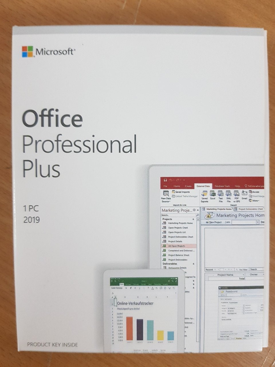 Microsoft Office 2021 Professional Plus Box DVD con Software + licenza