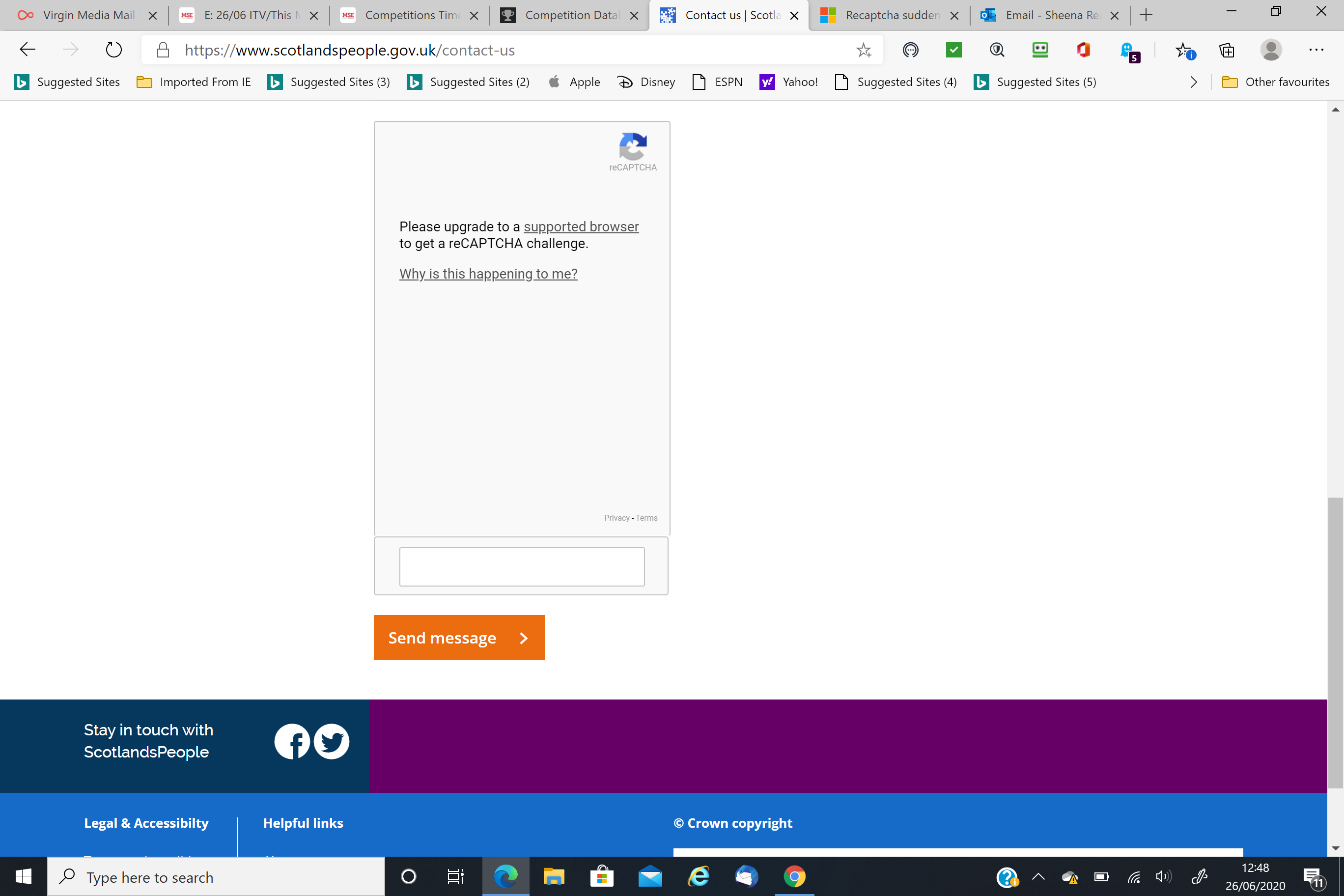 Recaptcha Suddenly Not Working On The New Microsoft Edge Browser ...